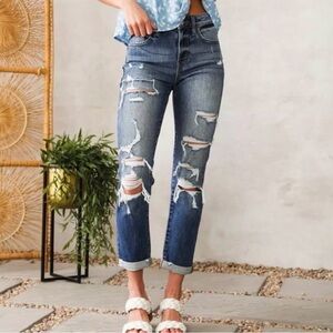 Buckle Willow&Root Rise Up Distressed Jeans
